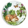 Garden Bunny Large Round Melamine Platter