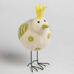 Large Yellow Bird with Crown