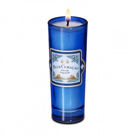 Shotglass Candle Blue Curacao