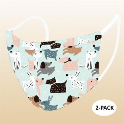Kids Dogs Face Mask (Pack of 2)
