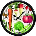 Vegetable Kingdom Kitchen Clock