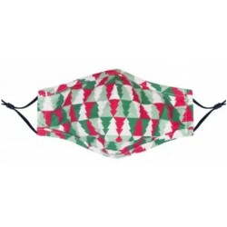 Tree Red/Green/White Christmas Mask