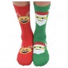 Mens Ugly Christmas Socks Emoji Claus