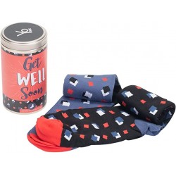 Men's Crew Socks Get Well Gift Tin