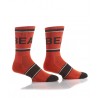 Men's Ribbed Athletic Crew Socks Orange
