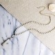 Linen Tassel Beaded Necklace