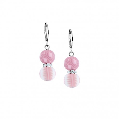 Pink Salt Crystal Earrings