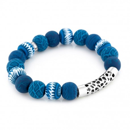 Navajo Blue Silver Pacifica Bracelet