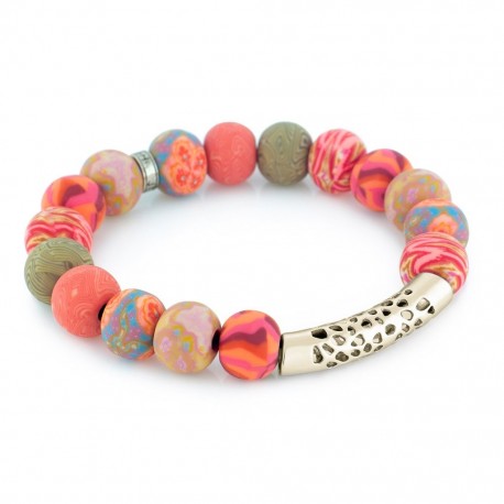 Coral Crush Gold Pacifica Bracelet