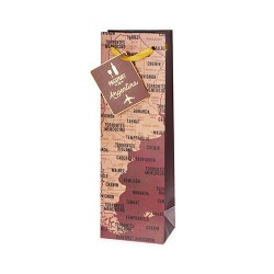 Argentina Wine Map Single-Bottle Bag