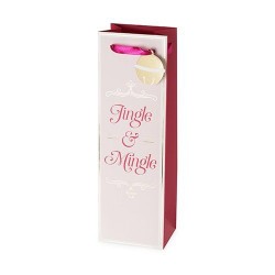 Jingle & Mingle Single-Bottle Wine Bag
