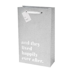 Happily Ever After Silver Double Bottle Bag