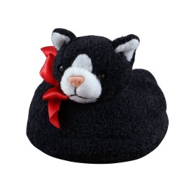 Plush Tuxedo Cat Coaster