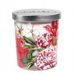 Christmas Bouquet Candle Jar with Lid