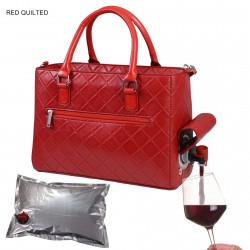 Drink Purse Red Quilted