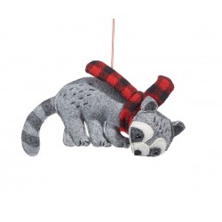 Polyester Raccoon Ornament
