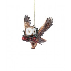 Poly Resin Owl Ornament