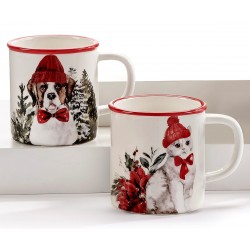 Christmas Cat Ceramic Mug