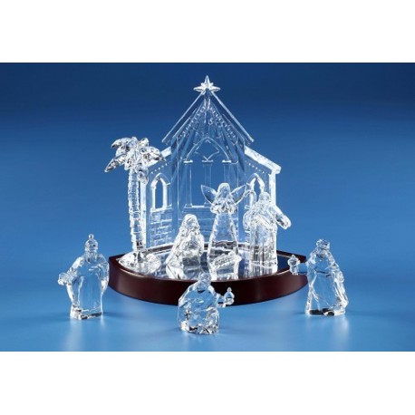 Miniature Nativity Set & Base