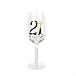21 Have Some Fun Wine Glass