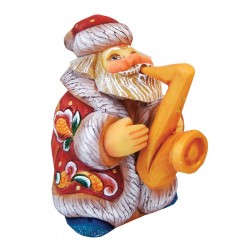 Jazzman Santa Figurine