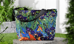 blue iris tote