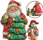 g debrecht santa with christmas tree