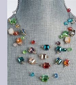 jk crystal dainty necklace
