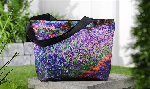 purple iris tote